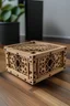 Placeholder: small simple wooden lasercut box