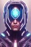 Placeholder: cyberpunk, head, men, portrai, tron