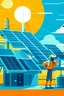 Placeholder: an illustrator about solar panels which are built by co-financed