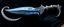 Placeholder: "A fantasy dagger inspired by a squid's tentacles, designed like a talon. The blade is curved and organic, shimmering with iridescent colors like deep-sea creatures. Its handle resembles a coiled squid arm, with tiny suckers and subtle bioluminescent patterns glowing in blues and purples. The overall design looks both ancient and alien, like a relic from an underwater civilization. The dagger is displayed on dark velvet or held by a gloved hand."