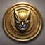 Placeholder: wolverine logo animated inside a golden medalion