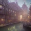 Placeholder: A school in a magical canal town for warlocks and witches