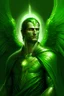 Placeholder: portrait of a male green archangel