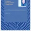 Placeholder: full view of a low-polygon, flattened vector image, passport card with photo of person, in a blue color palette, transparent background.