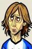 Placeholder: Luka Modric Croatian soccer player cartoon 2d