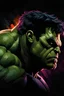 Placeholder: A beautiful portrait painting of Hulk, in style of colorful comic. symmetry, hyper detailed. octanev render. trending on artstation