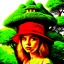 Placeholder: woman with a red beisball hat