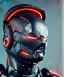 Placeholder: cyber ninja, black metal armor, futuristic suit, imperious, 8k resolution, overwatch, genji, color, vibrant, visor, sword