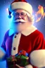 Placeholder: Santa, reindeer, waterfall, red green blue, high definition, ultra 8 k, liquid lighting, fire, rain, realistic