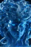 Placeholder: transparent gemstone Medusa, in blue fire chrome casino, high detail, 8k, cinematic, depth of field, art