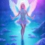 Placeholder: cristal angelic crystalline, blue,pink , cosmic, opalescent, gemstones, crystals, other worldly,water,bright, ice background, snow lake blue