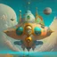 Placeholder: spaceship in the style of orthodox paintings