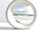 Placeholder: white,background,looking,through,a 3-d, hole,or,window,,a,seeing,paraddise,beach ,skulpture,like