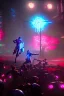 Placeholder: cyborgs fighting in roman coloseum,realistic, steinzeit, perfect, sharp, many showers, red blossoms, laserweapongs,8k quality, cyberpunk art, neon lights, rustical, old technology, pink shining