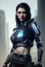 Placeholder: portrait,beautiful gun girl robot, post-apocalyptic in a cyberpunk city, realistic, intriacte detail, sci-fi fantasy style, volumetric lighting, particales,highly detailed,cinamatic, deep