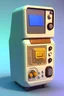 Placeholder: 3D pixel retro tiny cute electronics render.