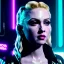 Placeholder: Actress, young madonna, blonde replicant woman, blade runner style, rain, fog, neon ambient, gradient color, clean skin, circuits, latex coat, cyber punk, neon, tubes, portrait, studio photo, unreal engine 5, smooth color, 16 bit, god lights, ray tracing, RTX, lumen lighting, ultra deatail, volumetric lighting, 3d, finely drawn, hd.