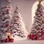 Placeholder: christmas ambience, bridal model, cinema 4d, octane render, high detail