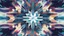 Placeholder: digital glitch pattern snowflake geometric abstraction by per kirkeby