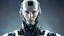 Placeholder: uomo bionico androide umanoide con volto orione vega fender astronave galassie