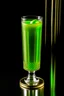 Placeholder: opaque olive green cocktail in high ball glass