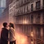 Placeholder: a man and a woman screaming at each other on a balcony, downtown new york, dramatic, dramatic lighting, volumetric lighting, hyperrealism, 8k, high quality, photorealistic, lot of details