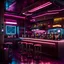 Placeholder: cyberpunk hotel bar, minimal