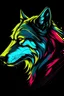Placeholder: masterpiece, best quality, Siberian Wolf, simple logo background, in the style of japanese manga, duotone, professional quality panting, ultra detailed, joyful lightning, multiple colors with some shades, half body shot