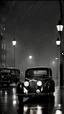 Placeholder: SS Cars SS100 (1936–1940),rain,reflections,4k,raytracing,night,driving,1940s london background