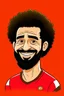 Placeholder: mo salah football player ,cartoon 2d