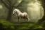 Placeholder: white horse FOREST