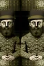 Placeholder: Stereoscope pattern image of a man