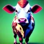 Placeholder: A cow wearing a pantsuit