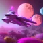 Placeholder: starship glitter alien pink and blue in a galactic ambiance, delicate colors in the foreground, full of details, smooth, light effect，vaporwave colorful, smooth, extremely sharp detail, finely tuned detail, ultra high definition, 8 k, unreal engine 5, ultra sharp focus