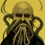 Placeholder: Nosferatu vampire with a beard made of tentacles as a Russian Orthodox vampire with yellow eyes and vampire fangs