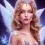 Placeholder:  beautiful angel face princess fairy with sparkle jewel bikini and butterflies in hair