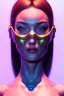 Placeholder: Woman Portrait with Sweet Rabbit mask, natural body, color background, photo studio, unreal engine 5, concept art, ray tracing, lumen lighting, ultra detail, volumetric lighting, 3d.