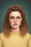 Placeholder: GIRL WITH HUGE 1980S PERMED HAIR, REALISTIC