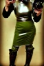 Placeholder: Steam-punk style random-mask. Large fencing mask covers cheeks. Brainless girls. Reflective surface on face, full coverage, reflective. Camera lenses as eyes. Head full of integrated old-fashioned phones. Army green surfaces body, latex. Perfect body, thick thighs and calves. Asa Akira. SElfie with old-fashioned camera. Wide hip, skirt bleats nicely. Partly symmetrical. Straitjacket. Steam-plunge-air-bottles-chin. Euclidean 3D-tiling walls. surrealistic atmosphere