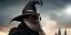 Placeholder: apocalypse, chaotic, magnificent, realistic, colorful, massive, epic, ray tracing, cinematic, 8k, HD, Ultra High Definition, photo film, film grain, hyper-detailed, old tarnished ornate rusty Hyper detailed Gothic Plague Doctor Mask