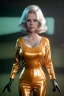 Placeholder: Ultra Realistic retro sci-fi portrait image from 1960, New York, spaceship, sweet young Jane Fonda, tight latex suit, weapon, fighting stance, soft color, highly detailed, unreal engine 5, ray tracing, RTX, lumen lighting, ultra detail, volumetric lighting, 3d, finely drawn, high definition, high resolution.