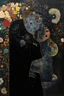 Placeholder: black mirror of the soul; a surreal and whimsical admixture of Klimt and Kandinsky