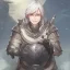 Placeholder: A nord male battlemage from Skyrim, full plate nordic armor, white hair of medium length, hearty, smiling