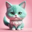 Placeholder: A delightful and adorable cartoon illustration featuring a cute mint-colored cat against a charming pink background, (delightful illustration:1.4), (adorable cartoon cat:1.5), (charming pink background:1.3), (expressive mint hues:1.2), inspired by the styles of cute cartoon artists, trending on ArtStation, Intricate, Sharp focus, vibrant lighting, (whimsical:1.4), (playful ambiance:1.3), (lush fur details:1.5), Cartoon, Masterful, Captivating, High Detail, Cinematic view