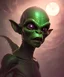 Placeholder: Alien malevolent cute goblin, sci-fi, perfect composition, super detailed, 8k, high quality, intricate details, highly detailed, purple tones, dramatic lighting, purple lighting, wide shot