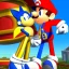 Placeholder: mario kissing sonic