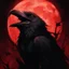 Placeholder: "Generate a high-resolution image of a very macabre crow. The scene should be set in dim, shadowy lighting, giving the atmosphere a dark and eerie feeling. The crow should have sinister, menacing features, with ragged feathers, sharp talons, and piercing eyes that glow faintly. Ensure that the background is ominous, perhaps with hints of fog or a moonlit graveyard, adding to the overall spooky ambiance. The entire image should convey a sense of dread and mystery." resolution 60k