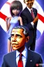 Placeholder: Barak Obama with an anime girl