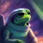 Placeholder: space Pepe, digital art, anime