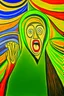 Placeholder: Pablo Picasso's interpretation of The Scream"; Cubism